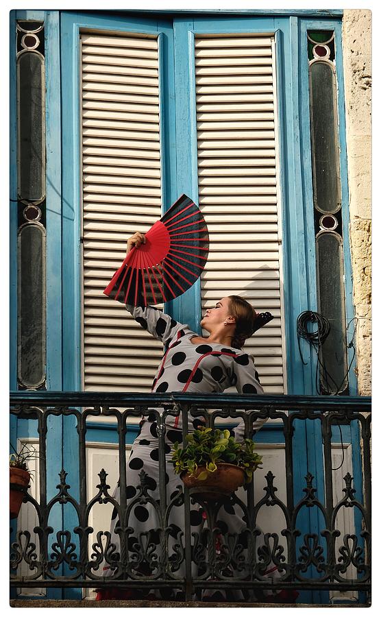 Flamenco with Fan by Jeffrey PERKINS Flamenco with Fan by Jeffrey PERKINS
