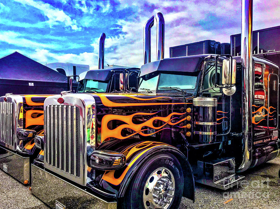 Truck Photograph - Flames and Grills by Richard Thomas