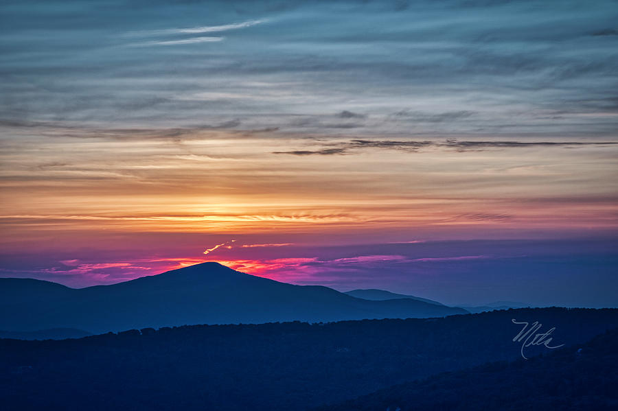 Flaming Sunset Photograph by Meta Gatschenberger