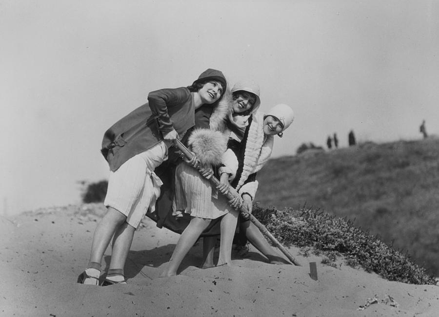 Flappers On The Beach Photograph by Sasha