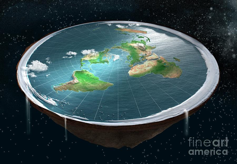 Flat Earth Photograph by Claus Lunau/science Photo Library