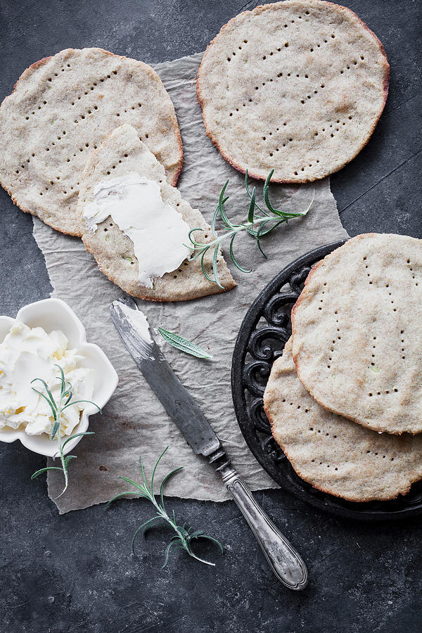 Flatbread Made From Leftover Mashed Potatoes Photograph by Kati Finell