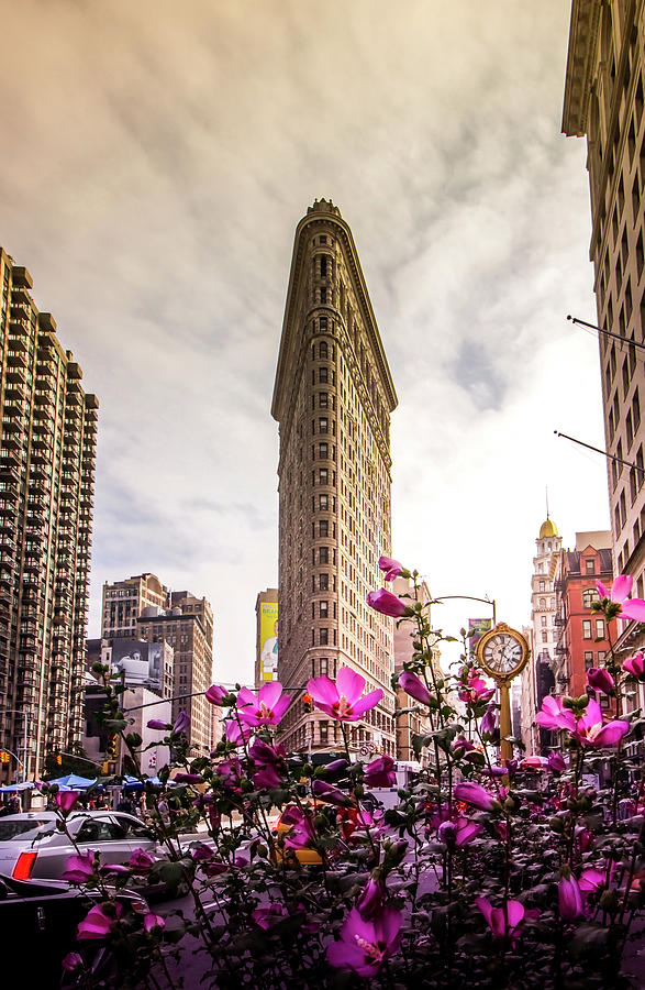 Flatiron and Flowers Photograph by Nicklas Gustafsson