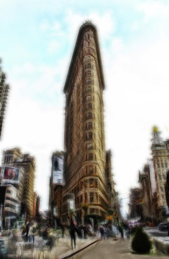 Flatiron Building - Abstracted Photograph by Doc Braham