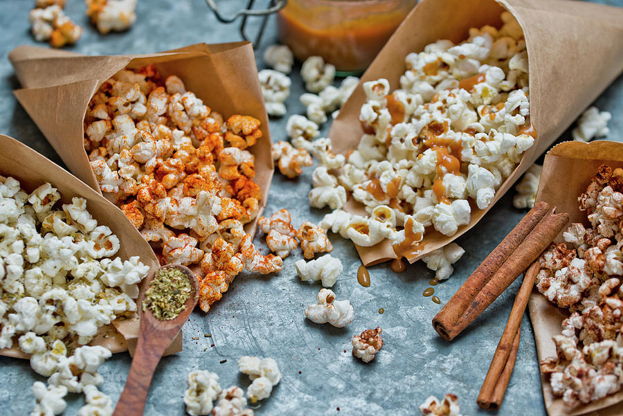 Flavored Popcorn Photograph by Dorota Indycka