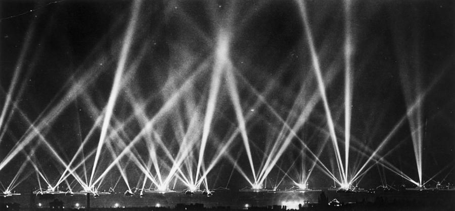 Black And White Photograph - Fleet Lit Up by Hulton Archive