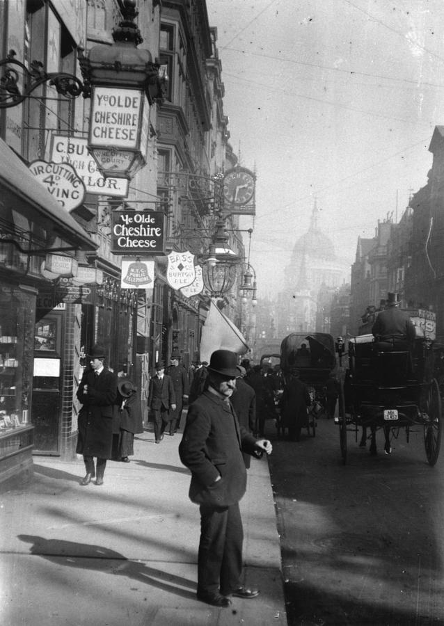 Fleet Street Photograph by F. J. Mortimer Fleet Street Photograph by F. J. Mortimer
