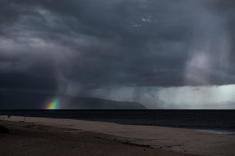 Rainbow Photograph - Fleeting Rainbow by Sean Davey