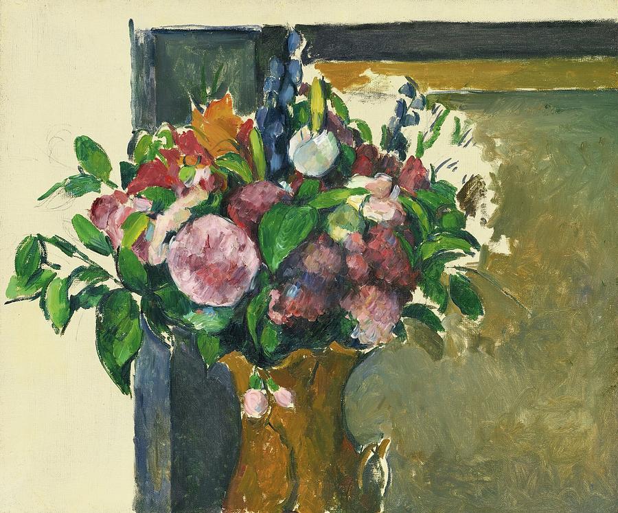 Fleurs Dans Un Vase Rouge Painting by Paul Cezanne Fleurs Dans Un Vase Rouge Painting by Paul Cezanne