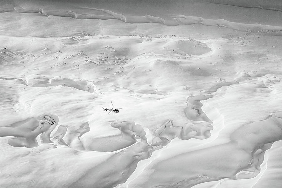 Flight Above The Glacier Cracks Photograph by Peter Svoboda, Mqep