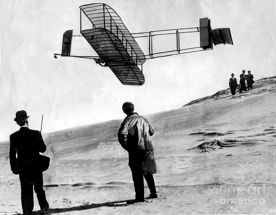 Flight Of The Wright Brothers Nonmotorized Aircraft 