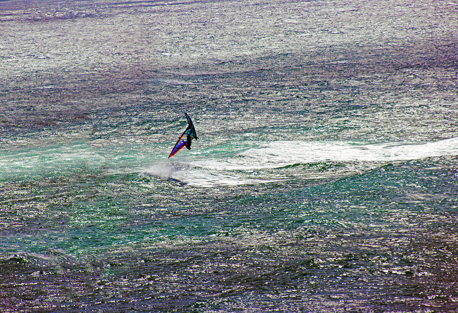 Flipping Windsurfer Photograph by Anthony Jones