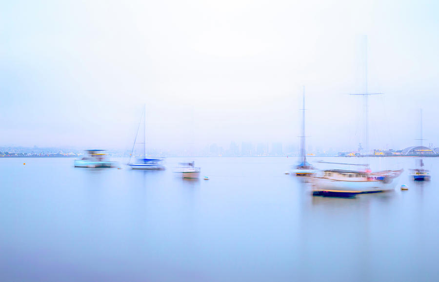 Floating In A Dream San Diego  Harbor Photograph by Joseph S Giacalone
