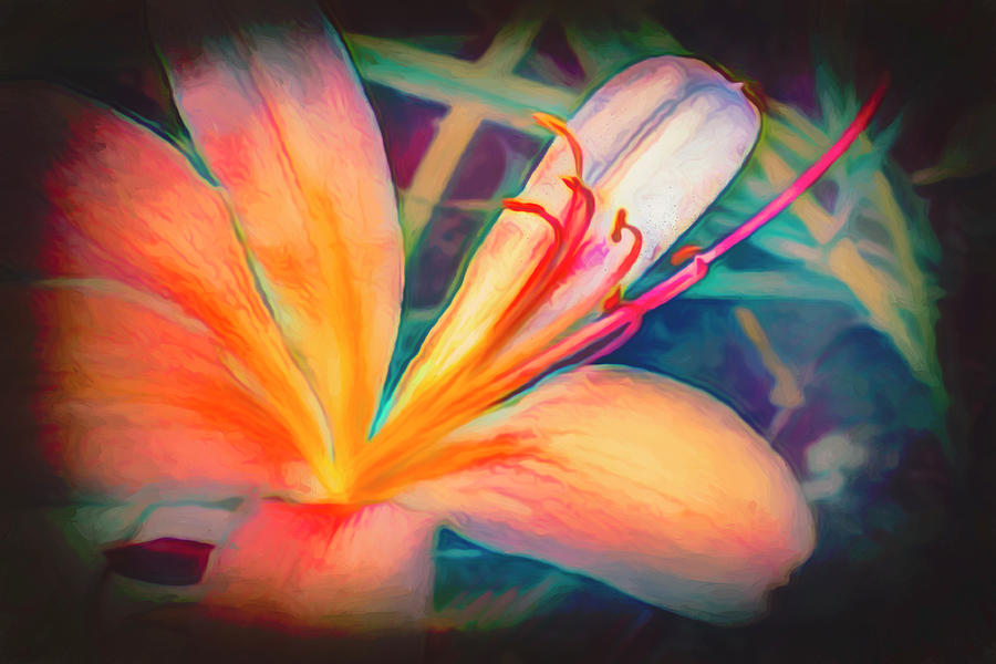 Floating in Nature Pretty Watercolor Abstract Painting Photograph by Debra and Dave Vanderlaan