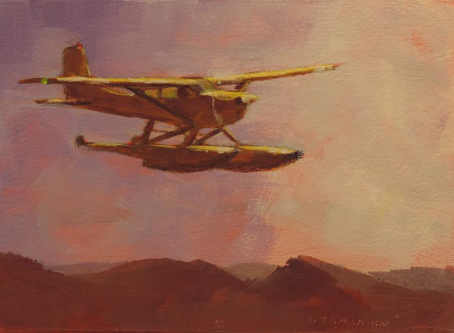 Floatplane Paradise Painting by Bill Tomsa
