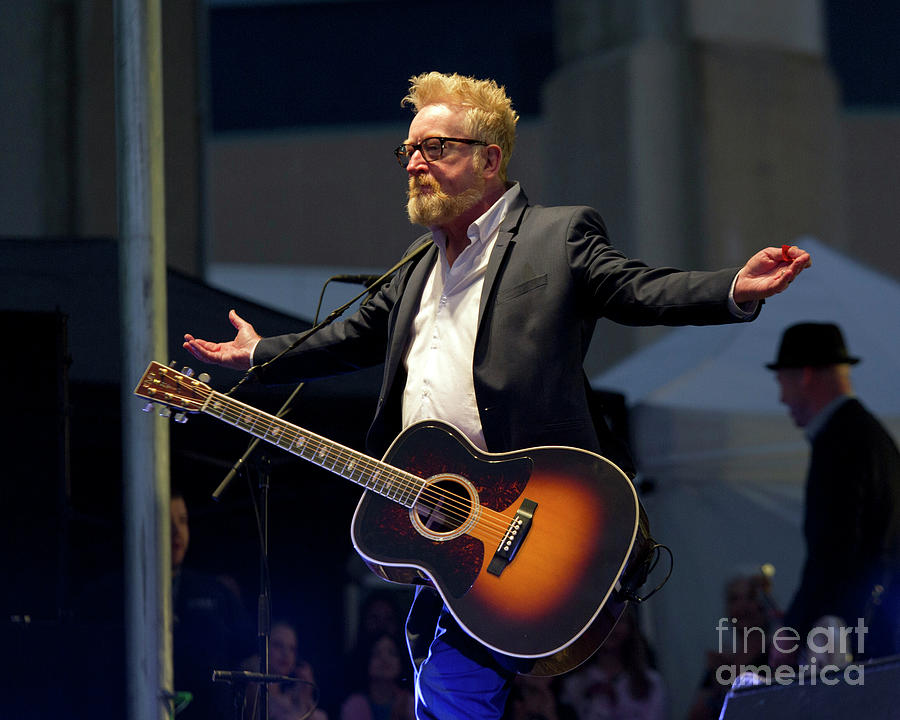 Flogging Molly - Dave King 27 Aug 2019 Photograph by Jeff Ross