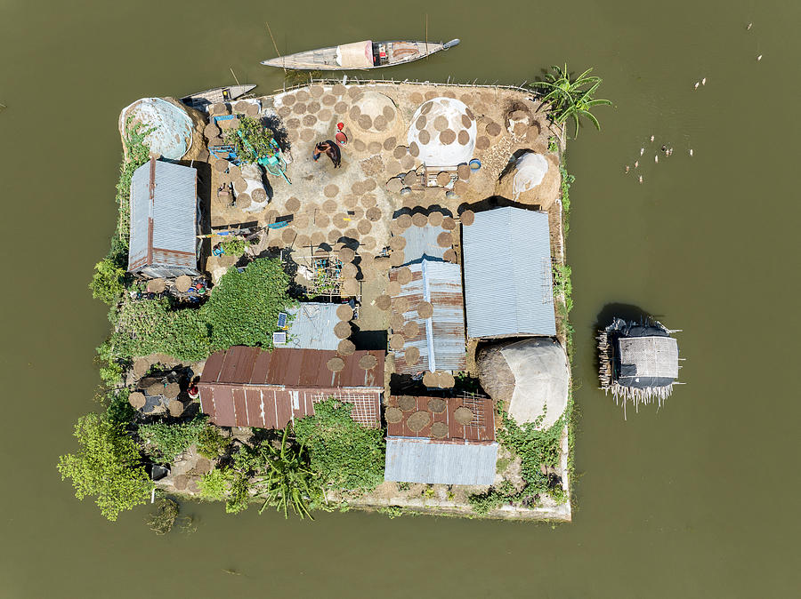 Flood Hit Floating Village House Photograph by Shukonna Ahmed Lipi ...