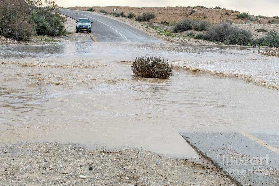Flooded Road Photograph by Photostock-israel/science Photo Library