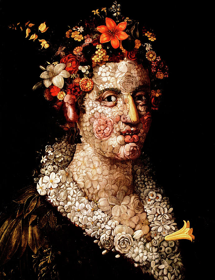 Flora by Giuseppe Arcimboldo  1591 Painting by Movie Poster Prints