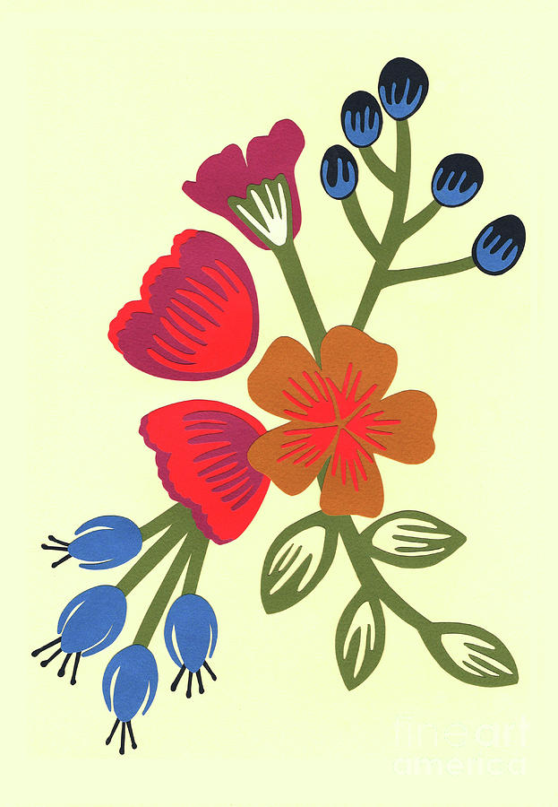 Flora, cut paper Mixed Media by Isobel Barber - Fine Art America