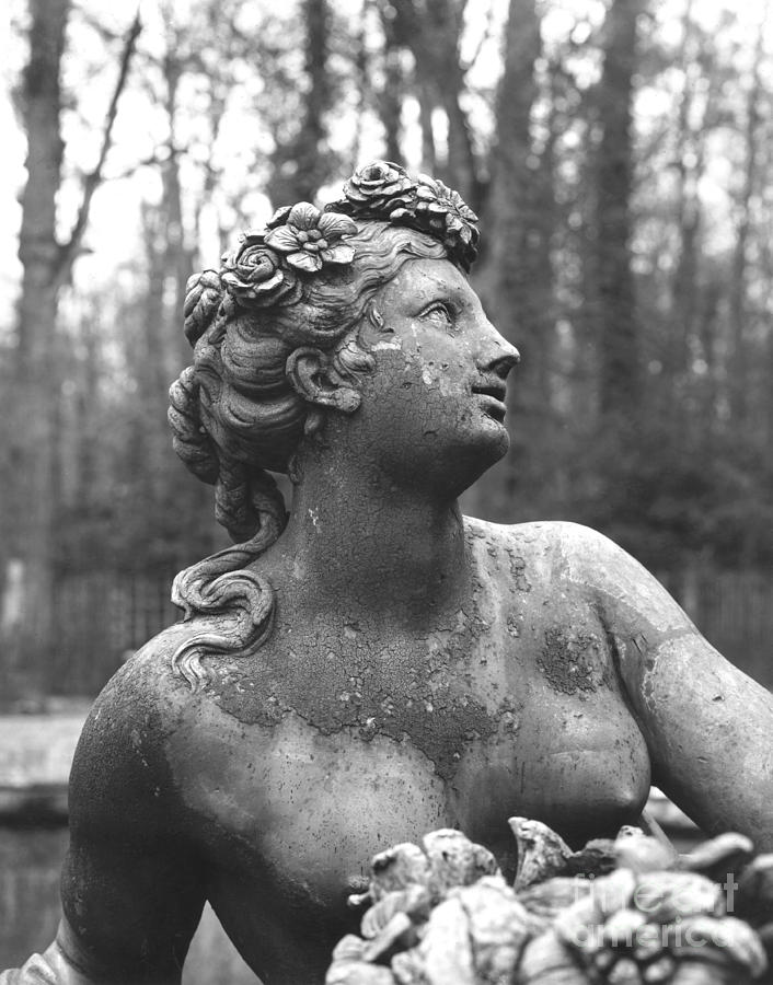Flora goddess of flowers and Spring Sculpture by Jean Baptiste I Tuby