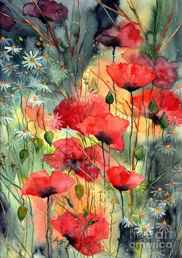 Cosmic Painting - Floral Abracadabra by Suzann Sines Cosmic Painting - Floral Abracadabra by Suzann Sines