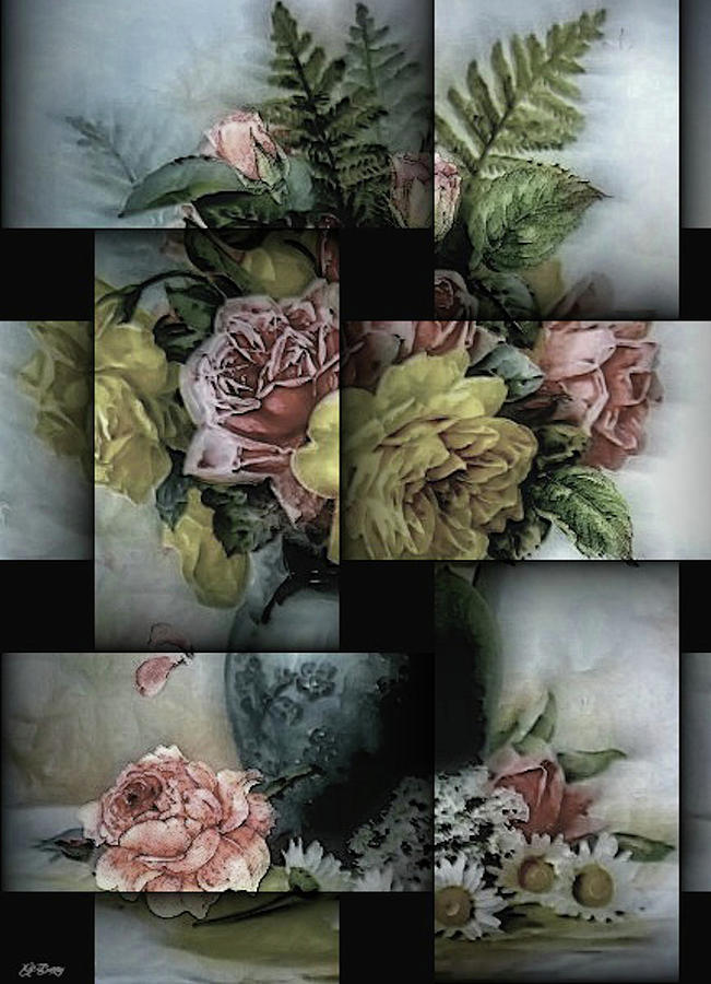Flower Mixed Media - Floral Arrangement by Gayle Berry