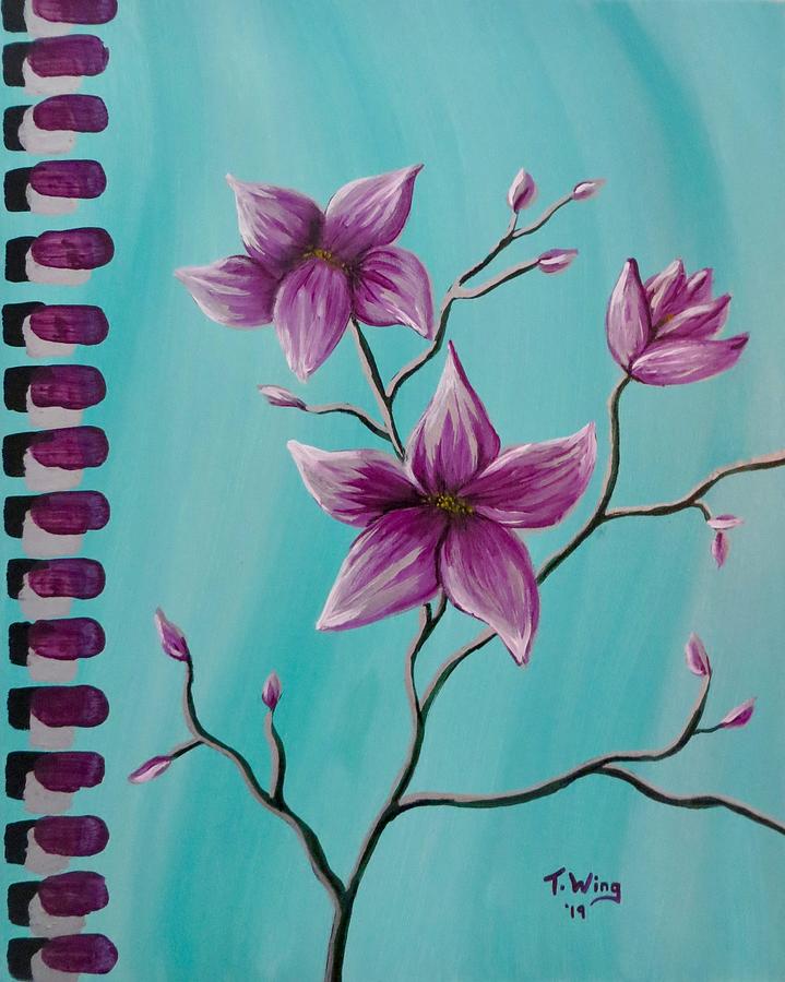 Floral beauty Painting by Teresa Wing