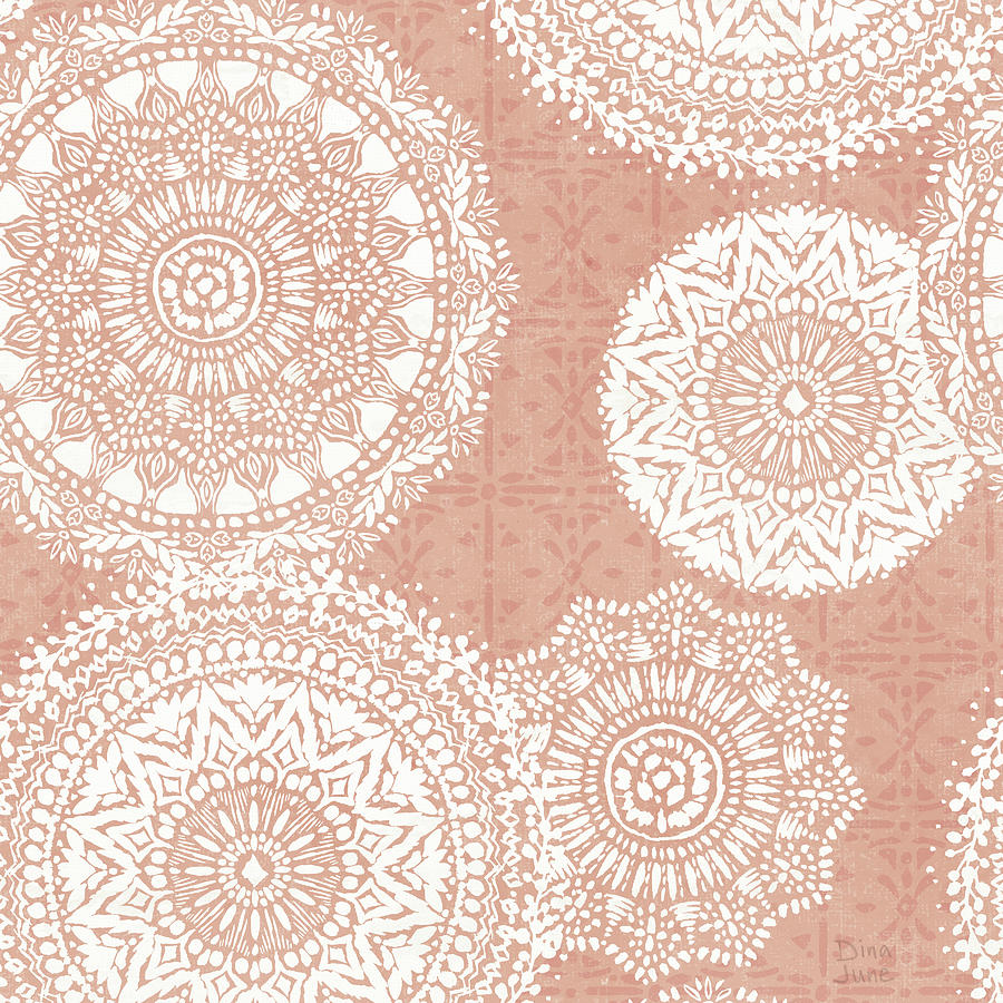 Pattern Mixed Media - Floral Chic Pattern IIib by Dina June