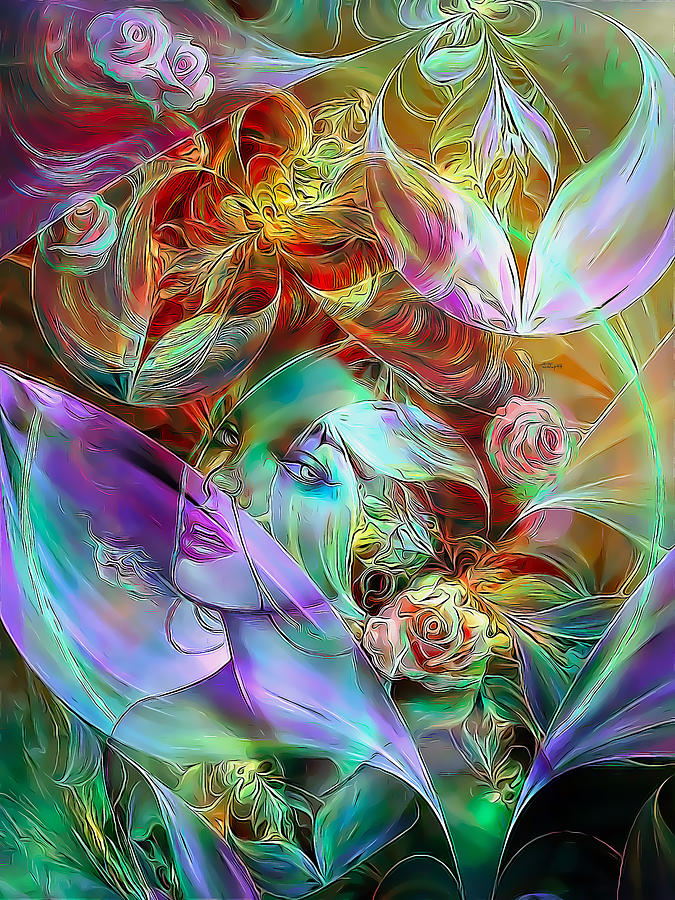 Floral fantasy 4 Digital Art by Nenad Vasic