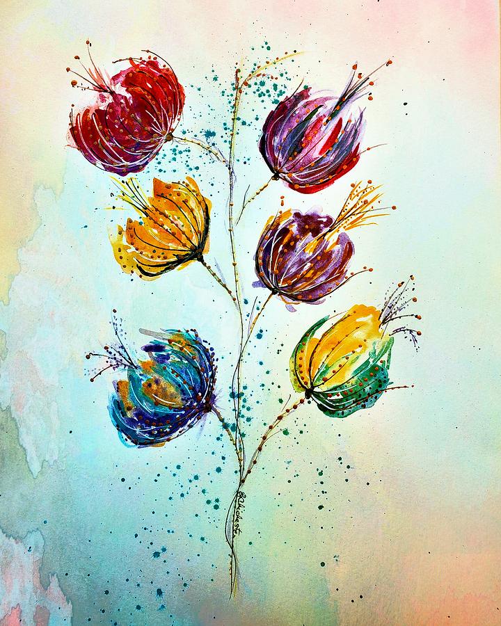 Floral Fascination Painting by Barbara Chichester