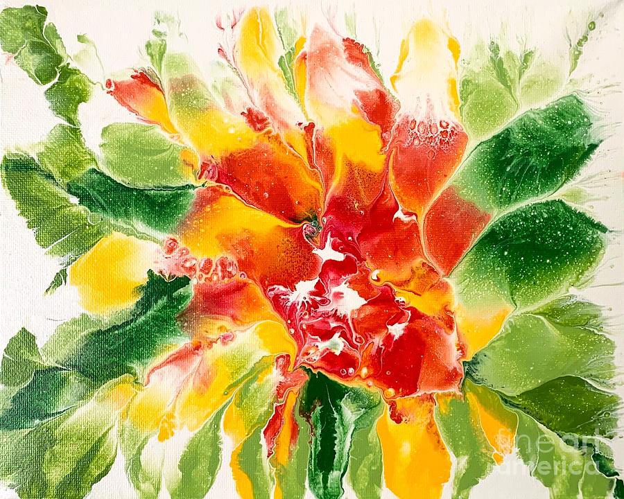 Floral Flourish 2 Painting by Lon Chaffin