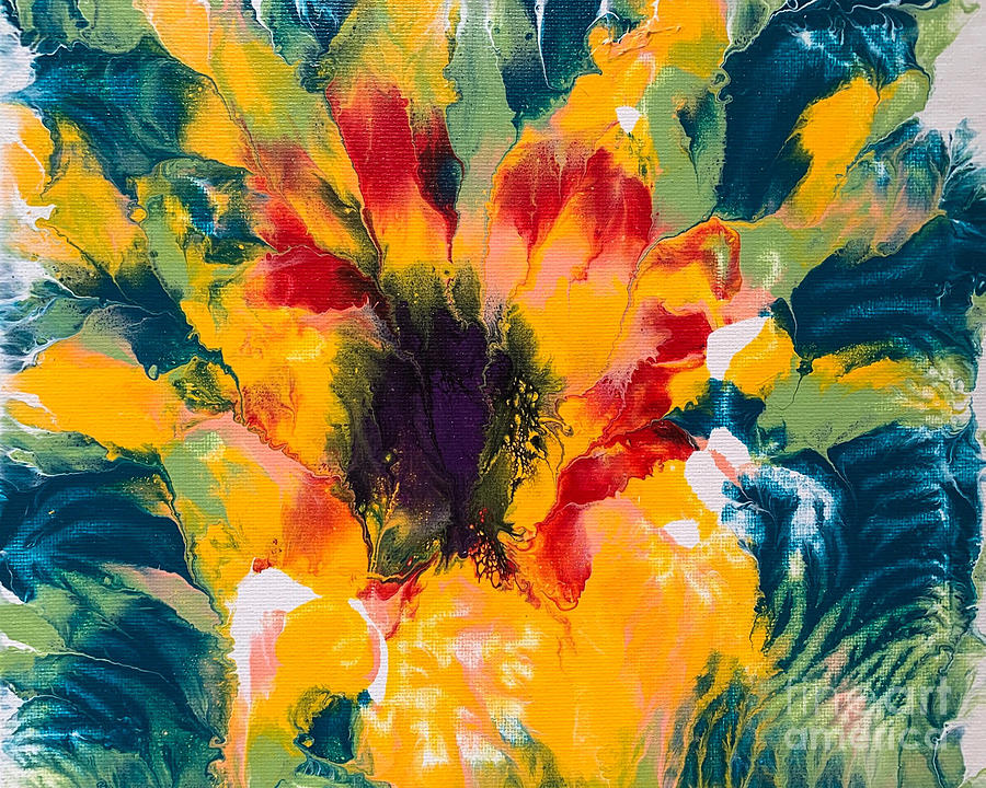 Floral Flourish 3 Painting by Lon Chaffin