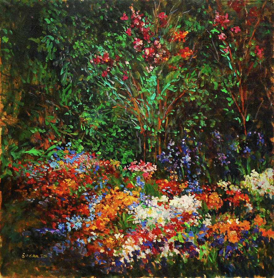 Floral Forest Painting by Susan Tsu - Fine Art America