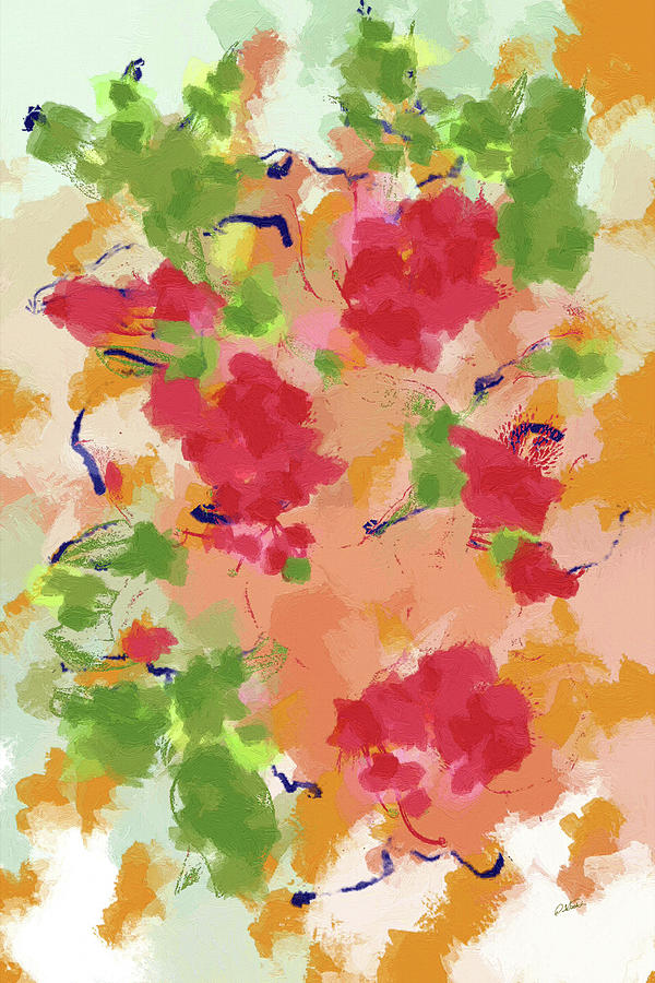 Floral Hint - DWP2082043 Painting by Dean Wittle