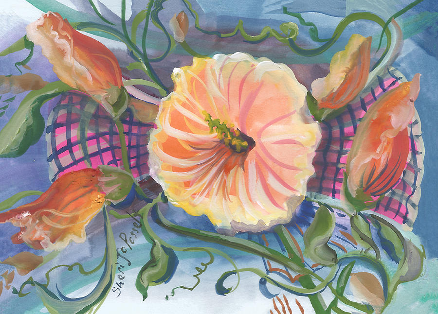 Floral Inspiration Painting by Sheri Jo Posselt