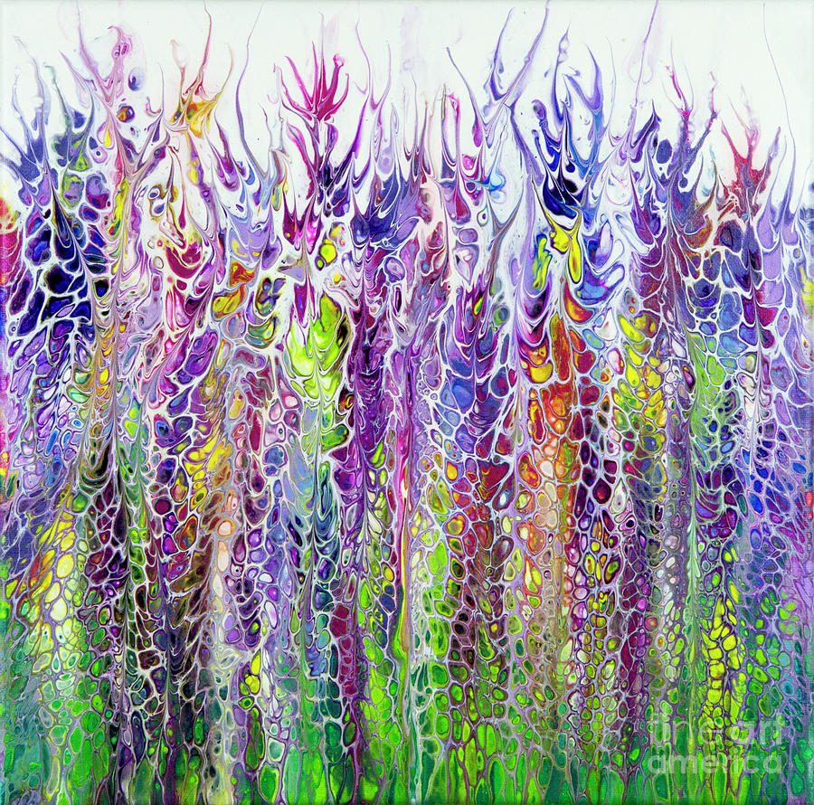 Floral Reach Painting by Lucy Arnold