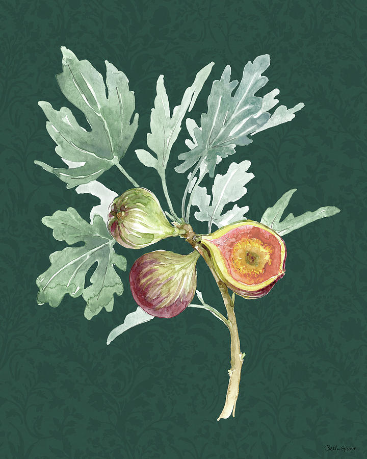 Fruit Painting - Floral Solitude IIi Dark by Beth Grove