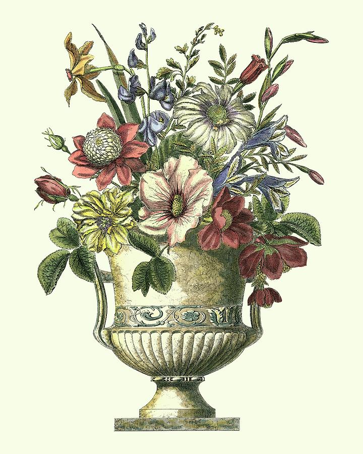 Flower Painting - Floral Splendor I by Piranesi
