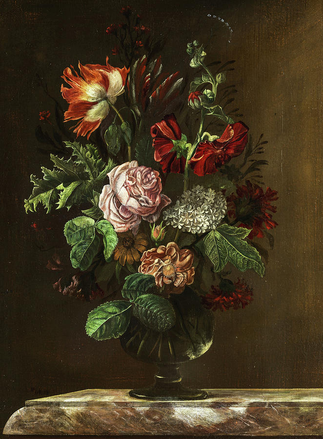 Still Life Painting - Floral Still Life by 19th Century