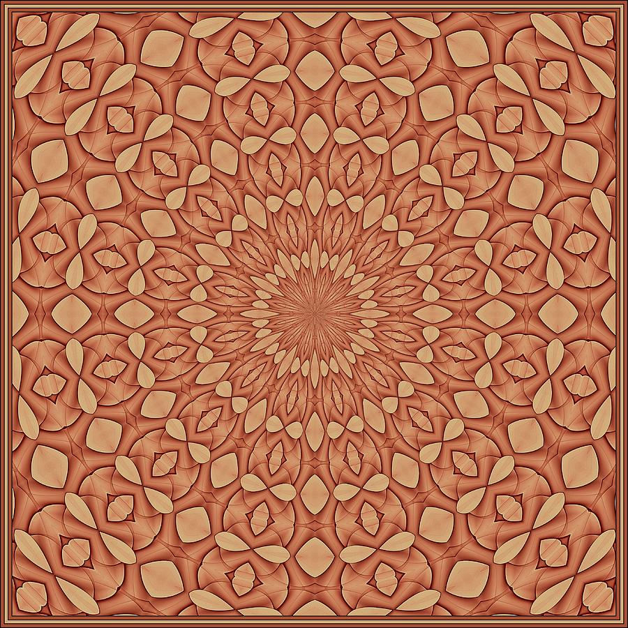 Floral Visage-6 K12 Tile Digital Art by Doug Morgan