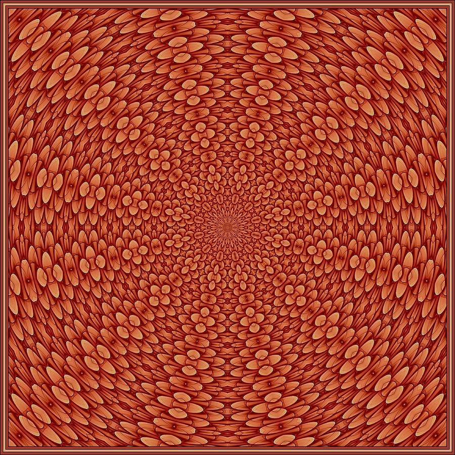 Floral Visage-9 K12 Tile Digital Art by Doug Morgan
