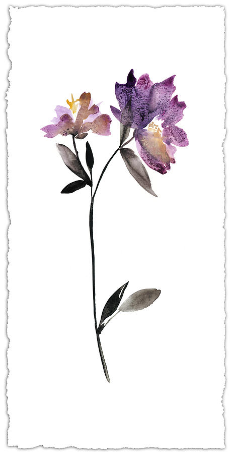 Floral Watercolor IIi Painting by Kiana Mosley