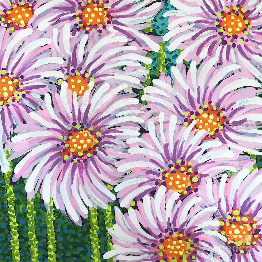 Floral Whimsy 1 Painting by Amy E Fraser