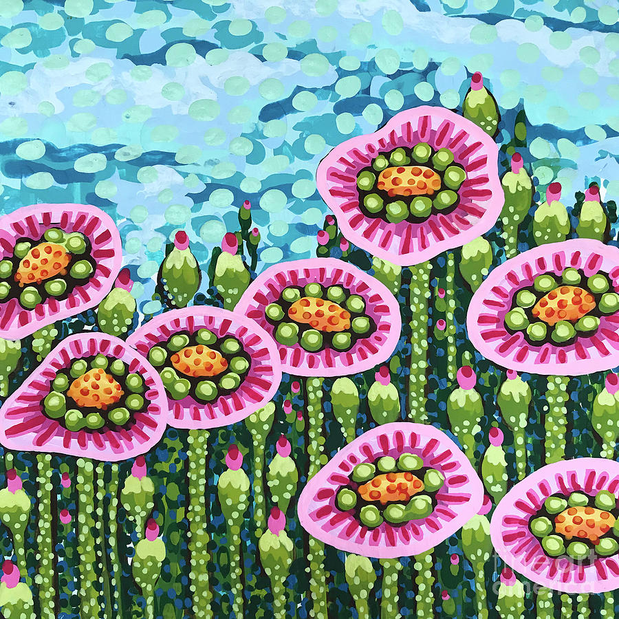 Floral Whimsy 8 Painting by Amy E Fraser