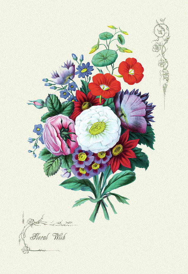 Floral Wish Painting by Robert Furber - Fine Art America