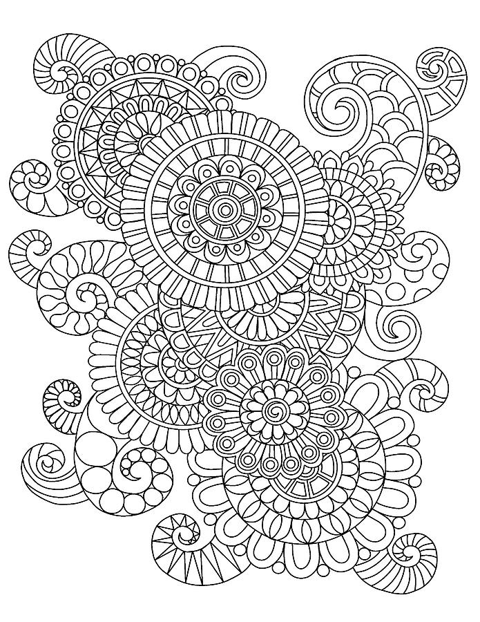 Florals 29 Drawing by Kathy G. Ahrens - Fine Art America