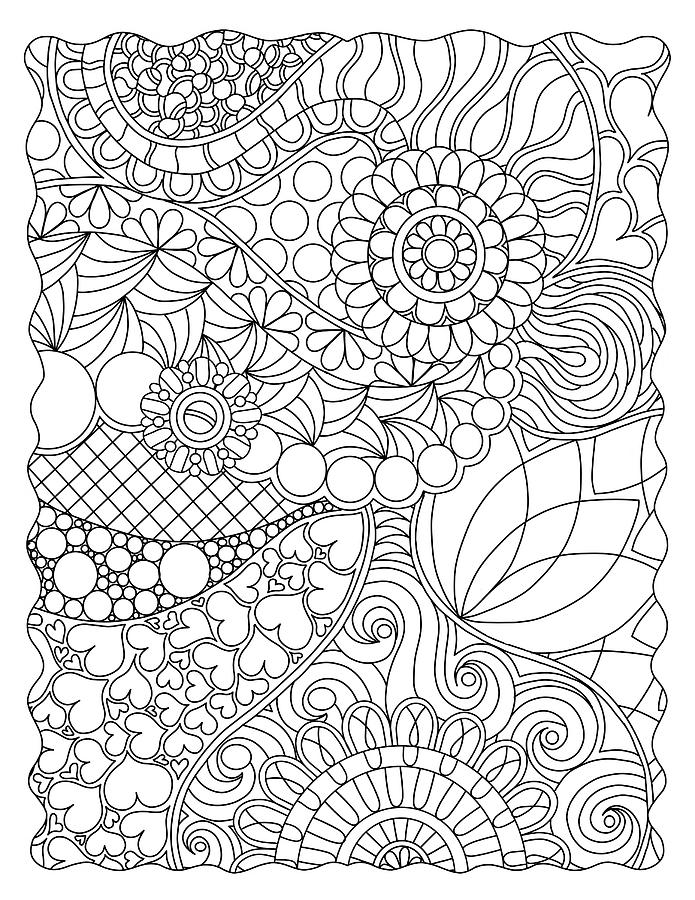 Florals 48 Drawing by Kathy G. Ahrens - Fine Art America