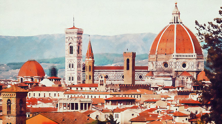 Florence - 22  Painting by AM FineArtPrints