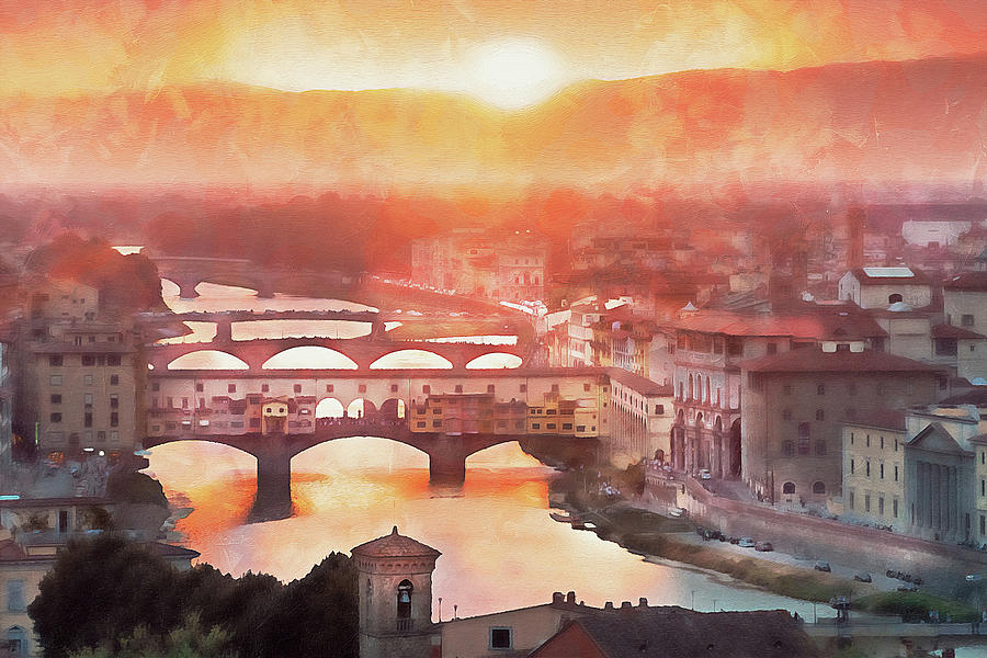 Florence - 26  Painting by AM FineArtPrints